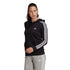 Felpa con cappuccio nera full-zip adidas Essentials French Terry 3-Stripes, Abbigliamento Sport, SKU a711000062, Immagine 0